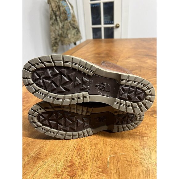 The North Face Women's US 6.5 Ballard Lace II Boots Combat Hike Brown Leather - Picture 9 of 10
